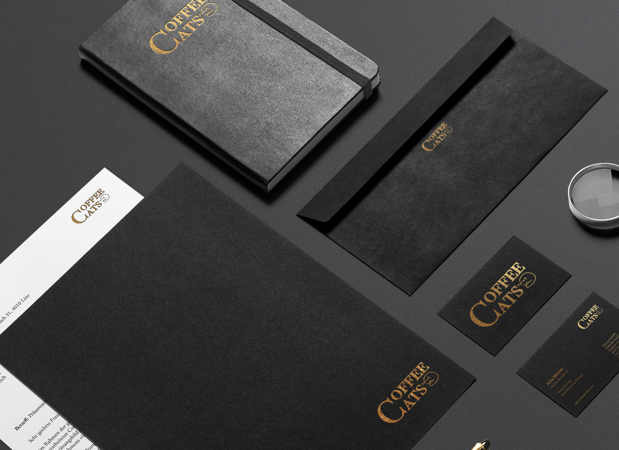 corporate design schwarz webseite zugeschnitten